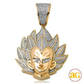 10KY 0.45CTW DIAMOND ANIME CHARACTER PENDANT - Norma's Jewelry