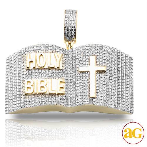 10KY 1.15CTW DIAMOND 'HOLY BIBLE' PENDANT - Norma's Jewelry