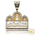 10KY 0.25CTW DIAMOND ''LAST SUPPER' PENDNAT - Norma's Jewelry