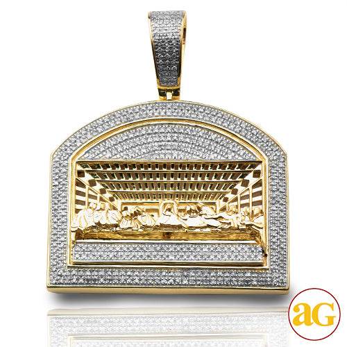 10KY 1.15CTW DIAMOND 'LAST SUPPER' PENDANT - Norma's Jewelry