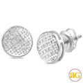 10KW 0.10CTW DIAMOND ROUND DOME EARRINGS - Norma's Jewelry