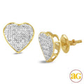 10KY 0.15CTW DIAMOND INVERTED HEART EARRINGS - Norma's Jewelry