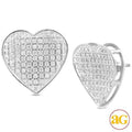 10KW 0.40CTW DIAMOND INVERTED HEART EARRINGS - Norma's Jewelry