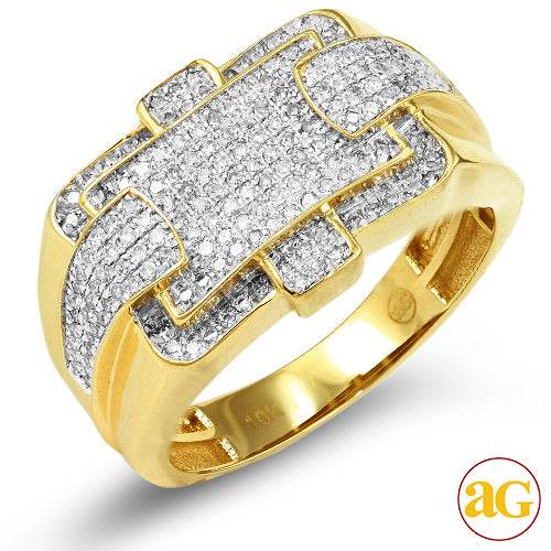 10KY 0.55CTW MICROPAVE DIAMOND MENS RING - Norma's Jewelry
