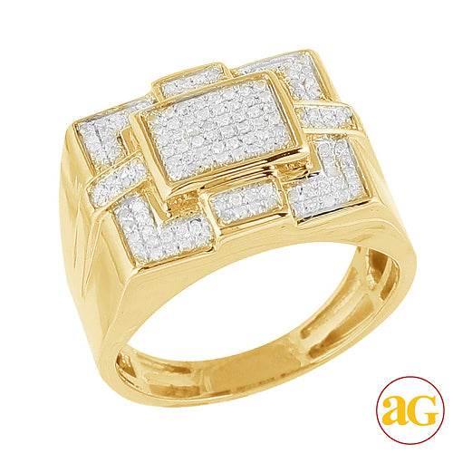 10KY 0.50CTW DIAMOND FANCY MENS RING - Norma's Jewelry