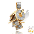 10KY 1.00CTW DIAMOND $100 TOILET PAPER ROLL - Norma's Jewelry