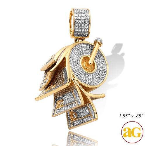 10KY 1.00CTW DIAMOND $100 TOILET PAPER ROLL - Norma's Jewelry