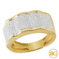 10KY 0.75CTW MICROPAVE DIA MENS RING - Norma's Jewelry