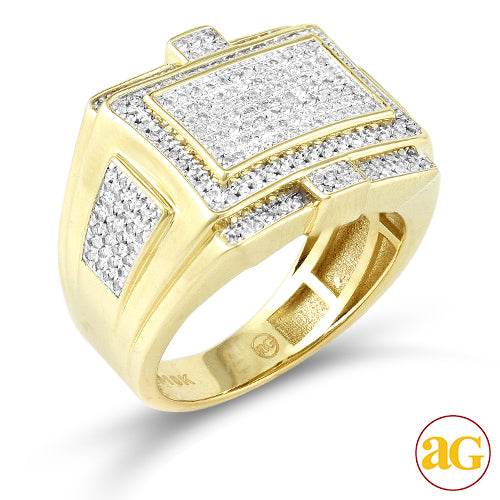10KY 0.70CTW MICROPAVE DIAMOND MENS RING - Norma's Jewelry