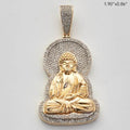 10KY 0.75CTW DIAMOND SITTING BUDDHA PENDANT - Norma's Jewelry
