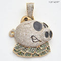 10KY 1.35CTW BLACK AND WHITE DIAOMND PIGGY BANK - Norma's Jewelry