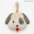 10KY 1.45CTW MICROPAVE DIAMOND PUPPY DOG - Norma's Jewelry