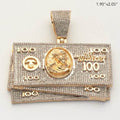 10KY 2.65CTW DIAMOND $100 MONEY STACK PENDANT - Norma's Jewelry