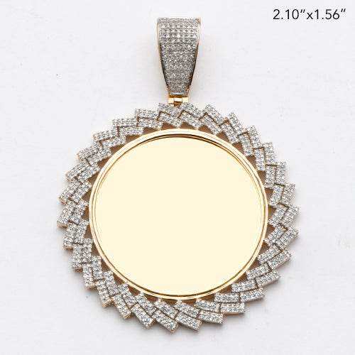 10KY 1.00CTW MICROPAVE DIAMOND ROUND MEMORY PENDAN - Norma's Jewelry