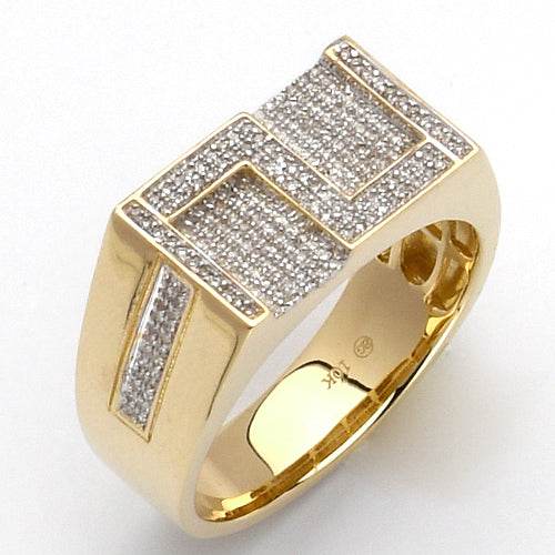 10KY 0.35CTW MICROPAVE DIAMOND MENS RING - Z - Norma's Jewelry