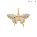 10KY+W 0.35CTW MICROPAVE DIAMOND BUTTERFLY PENDANT - Norma's Jewelry