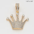 10KY 0.75CTW DIAMOND PUFFED CROWN PENDANT - Norma's Jewelry