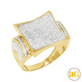 10KY 1.00CTW DIAMOND MENS KITE HEAD RING - Norma's Jewelry