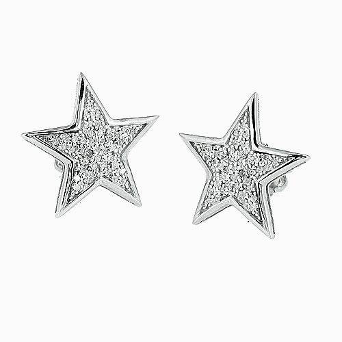 10KW 0.25CTW DIAMOND STAR EARRING - Norma's Jewelry
