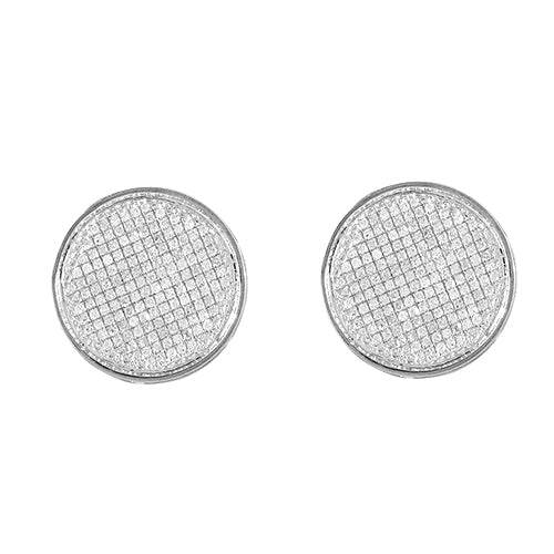 10KW 0.75CTW DIAMOND DISC SHAPE ER - Norma's Jewelry