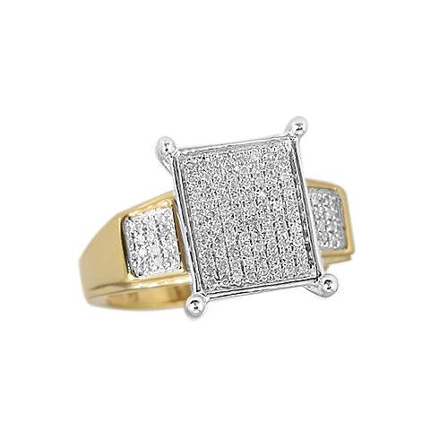 10KY 0.25CTW DIAMOND MICROPAVE CINDERELLA RING - Norma's Jewelry