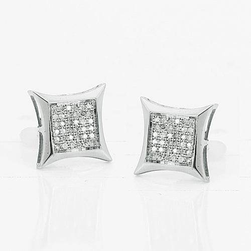 10KW 0.25CTW DIAMOND KITE SHAPE ER - Norma's Jewelry