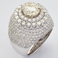 14KW 9.43CTW DIAMOND MENS SEMI MOUNT RING - Norma's Jewelry