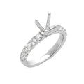 14KW 0.90CTW DIAMOND 4-PRONG PEG HEAD SEMI MOUNT - Norma's Jewelry