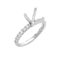 14KW 0.40CTW DIAMOND SEMI MOUNT RING - 4 PRONG PEG - Norma's Jewelry