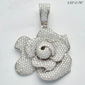 10KW 11.93CTW DIAMOND CUSTOM DESIGN FLOWER PENDANT - Norma's Jewelry