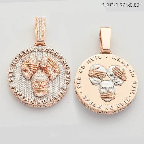 10KR+W 9.19CTW DIAMOND CUSTOM DESIGN PENDANT - Norma's Jewelry