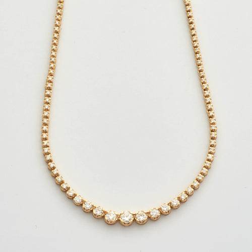 14KY 2.05CTW GRADUATED DIAMOND NECKLACE - Norma's Jewelry