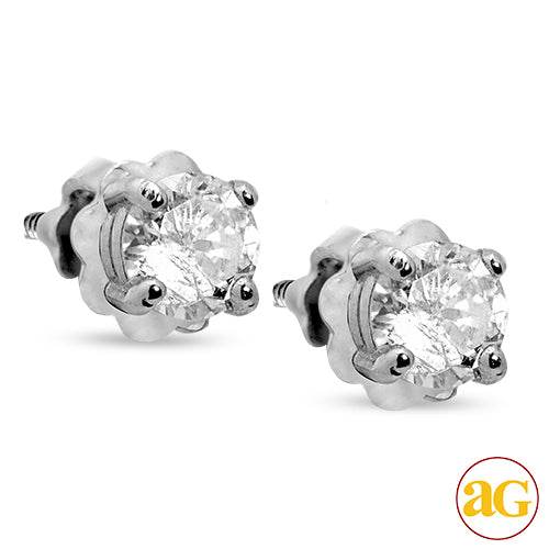 14KY 0.35CTW DIAMOND STUD EARRINGS - Norma's Jewelry