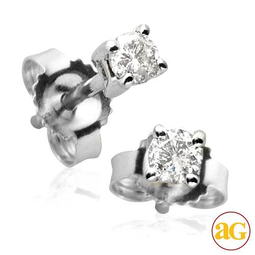 14KW 0.15CTW ROUND DIAMOND STUD EARRINGS - Norma's Jewelry