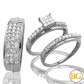 14KW 1.50CTW DIAMOND TRIO SET - Norma's Jewelry