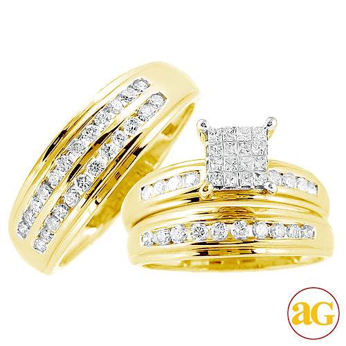 14KY 1.45CTW PC DIAMOND TRIO SET - Norma's Jewelry