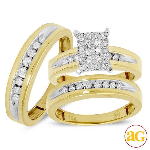 10KY 0.75CTW DIAMOND TRIO SET - Norma's Jewelry
