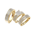 14KY 0.85CTW DIAMOND TRIO SET - SQUARE HEAD - - Norma's Jewelry