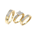 14KY 0.45CTW DIAMOND TRIO SET - SQUARE HEAD - - Norma's Jewelry