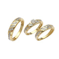 14KY 0.30CTW DIAMOND TRIO SET - ROUND CLUSTER - Norma's Jewelry