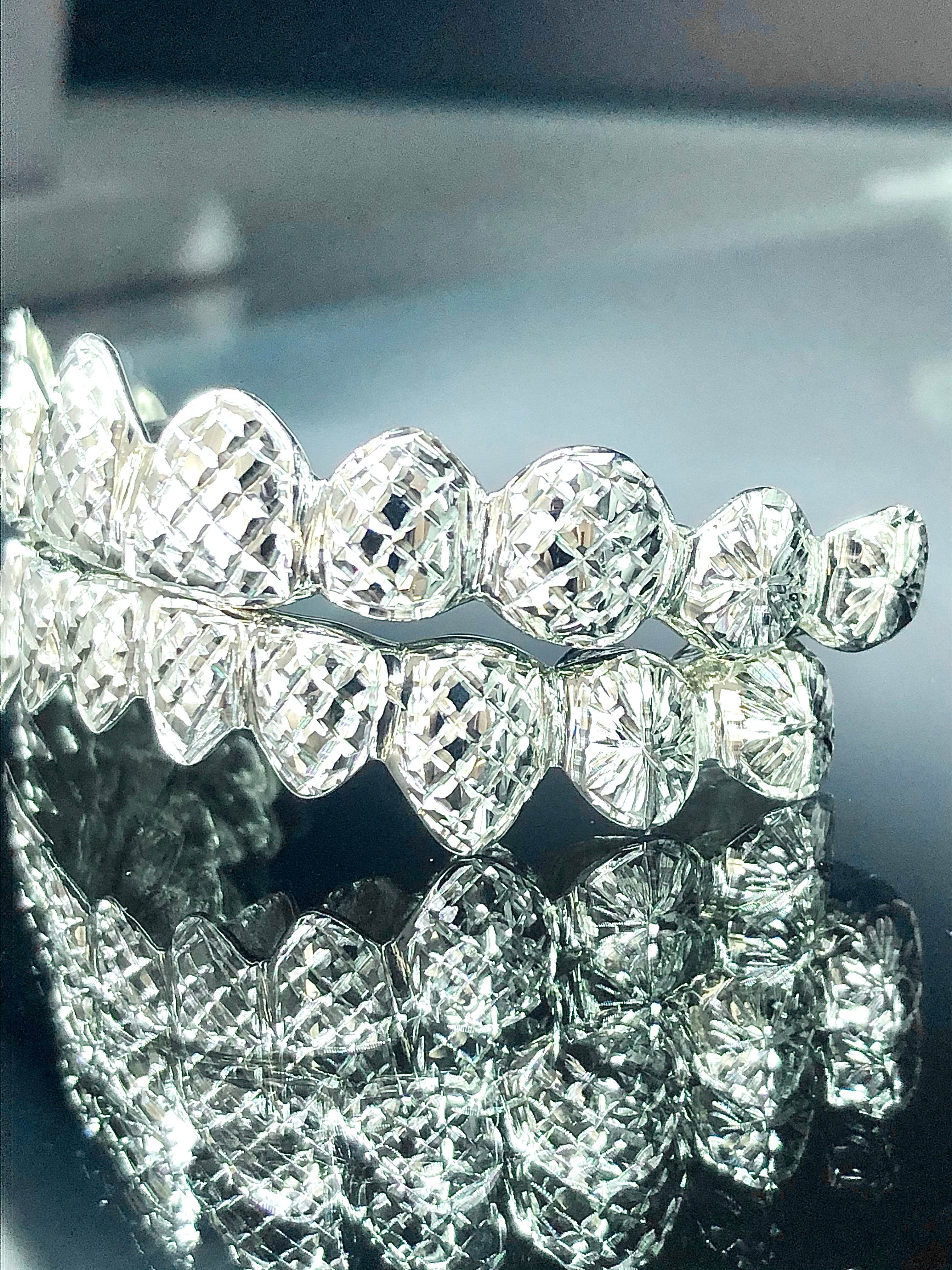 10 Teeth Gold Grillz - Full Tops or Bottoms (Starburst Diamond Cuts) - Norma's Jewelry