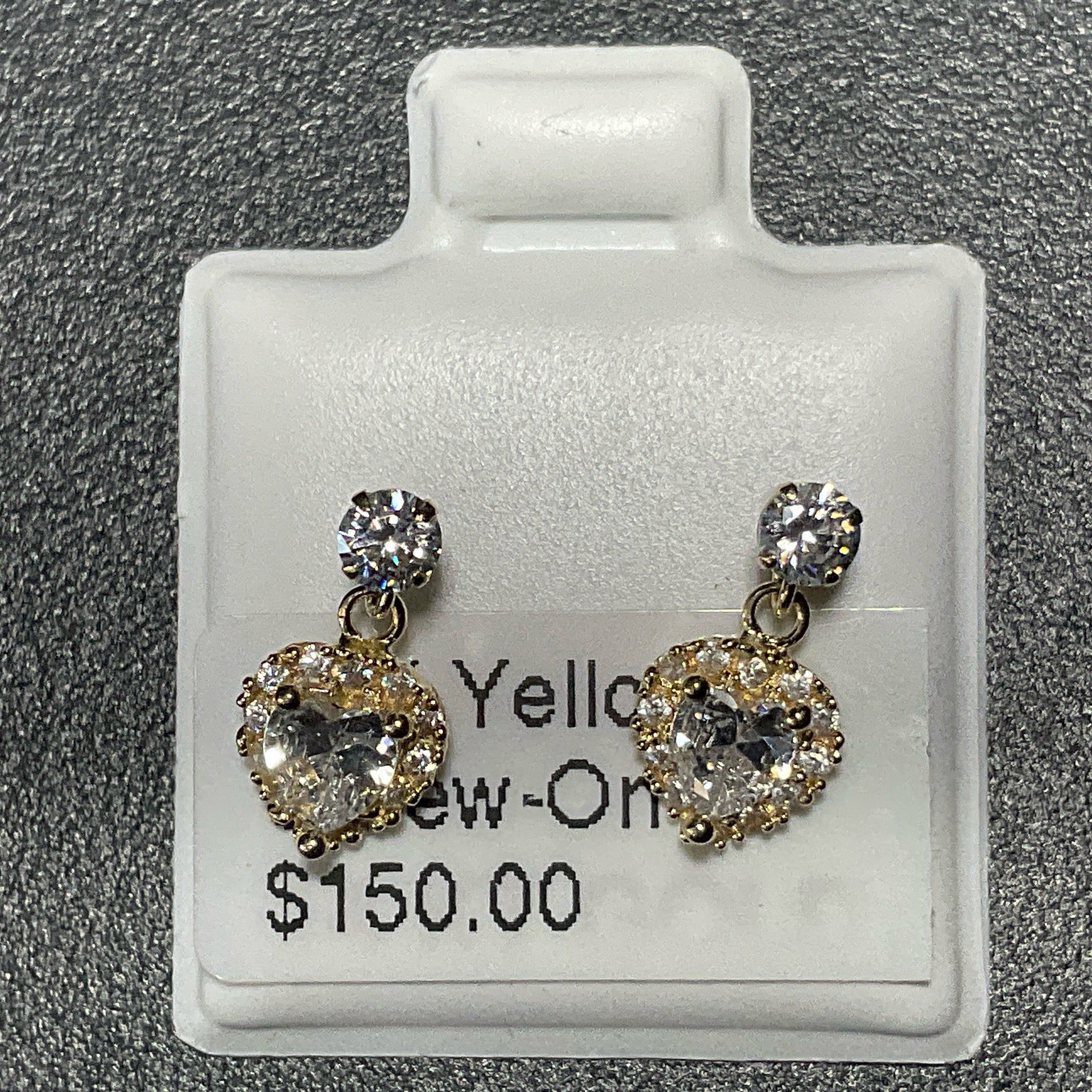 14K Yellow Screw-On Earrings