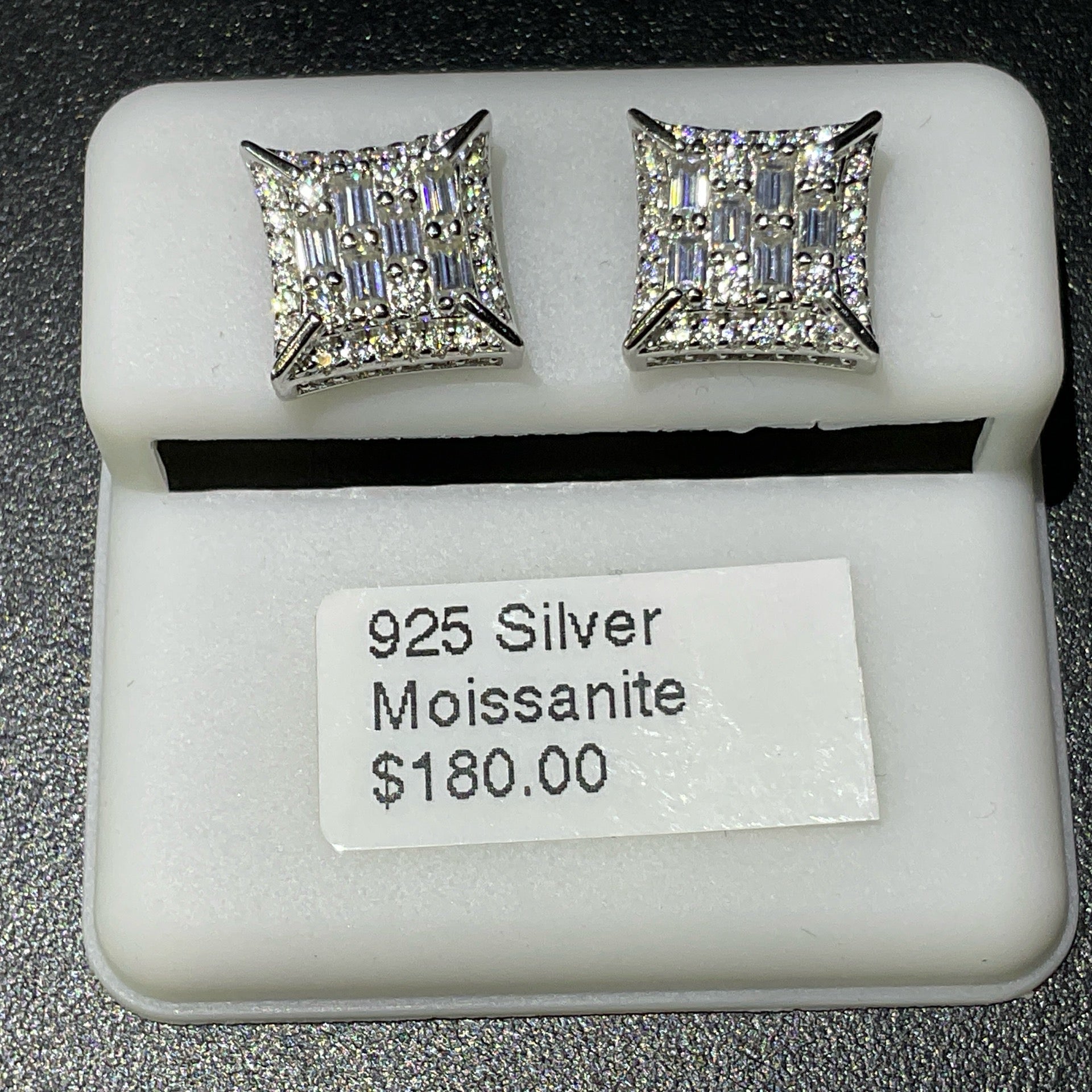 925 Silver Moissanite Earrings