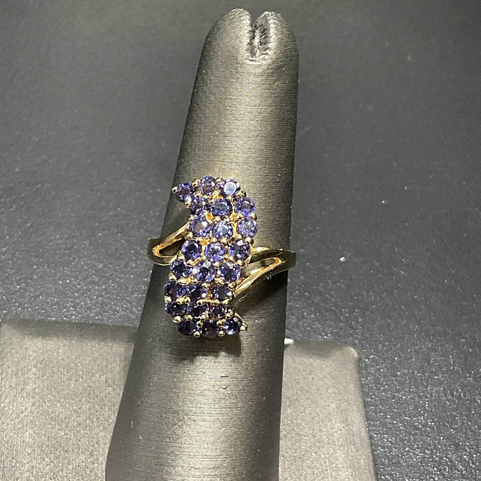 10K Yellow Tanzanite Stone Ring