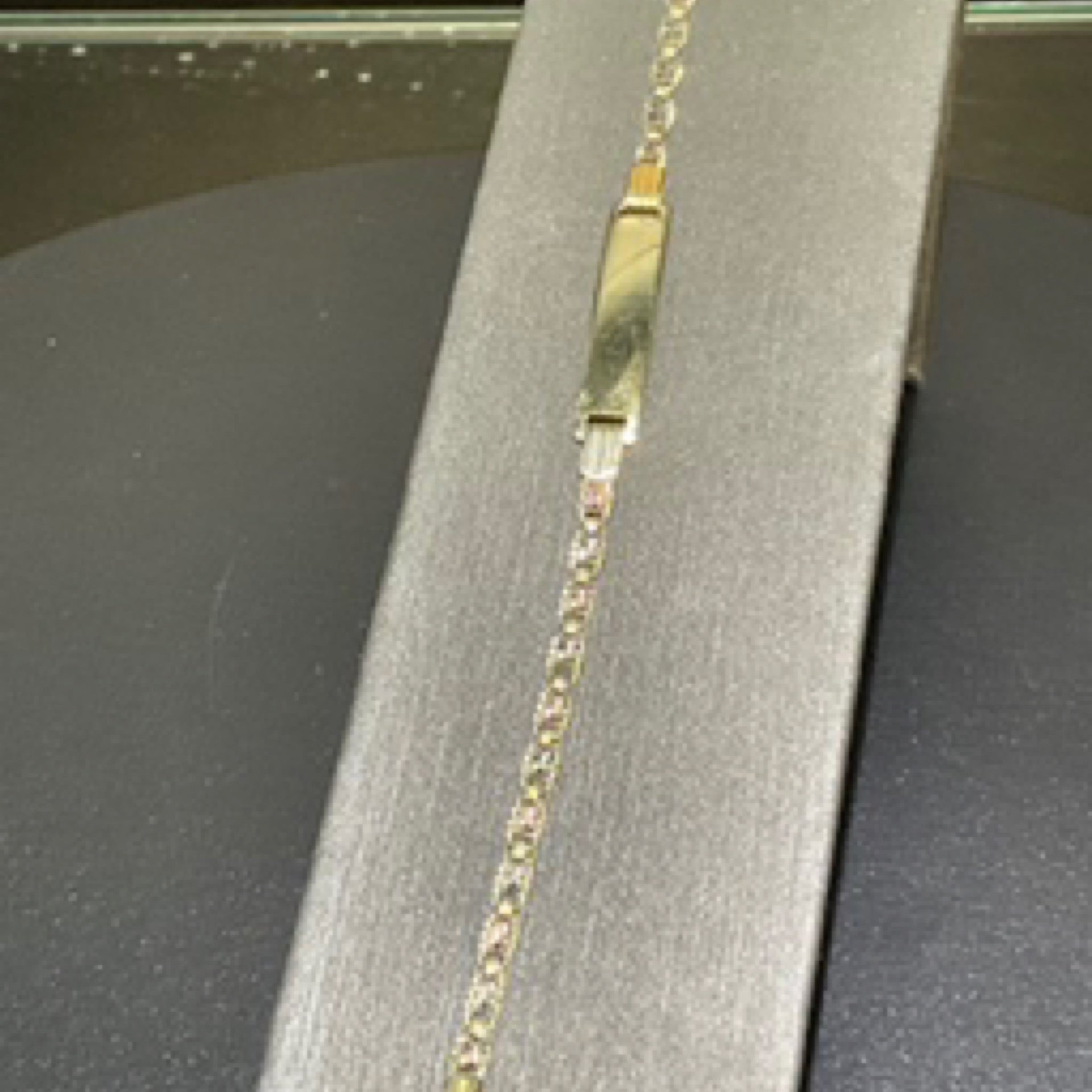 10K Tri-Color Baby ID Bracelet
