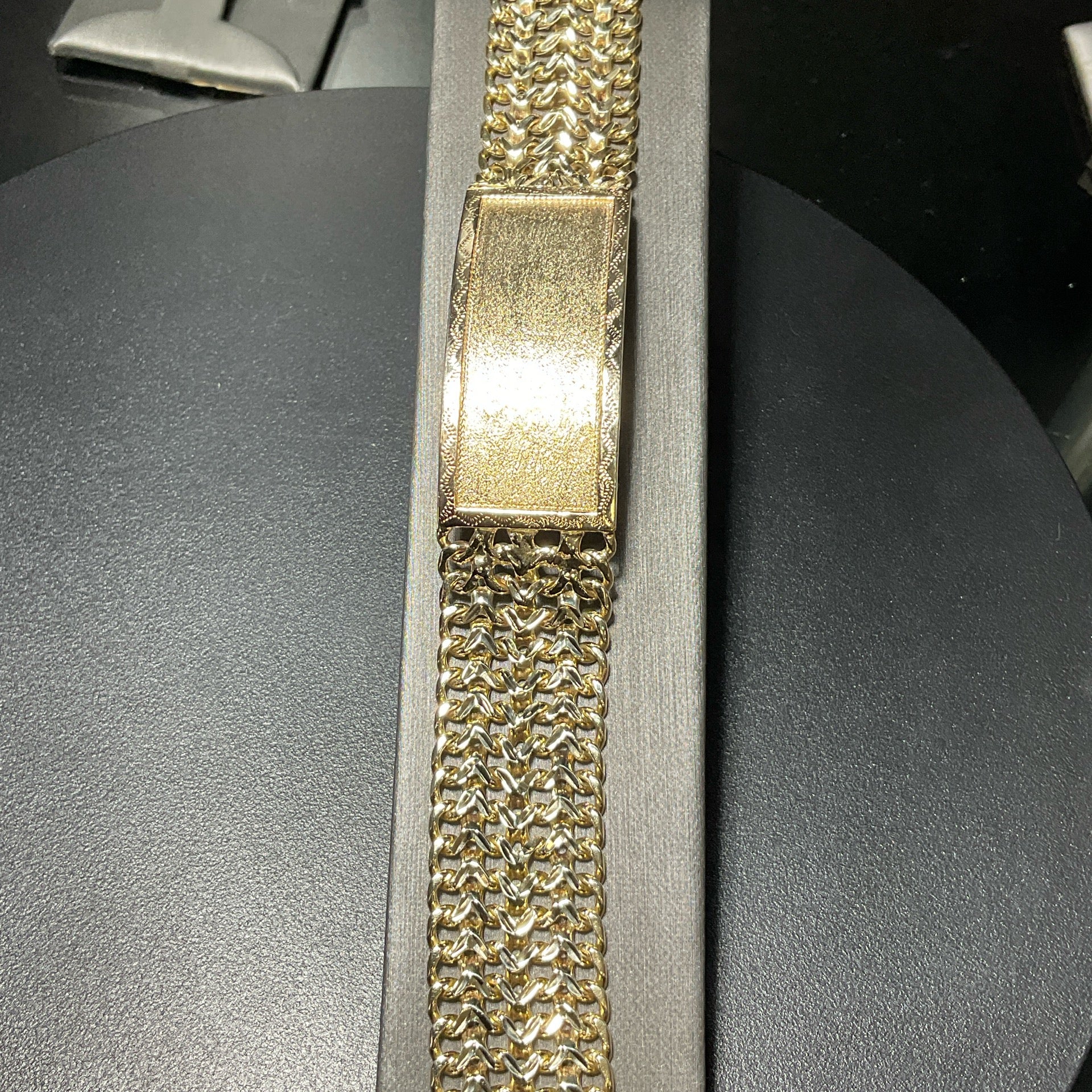 14K Yellow Men’s ID Bracelet