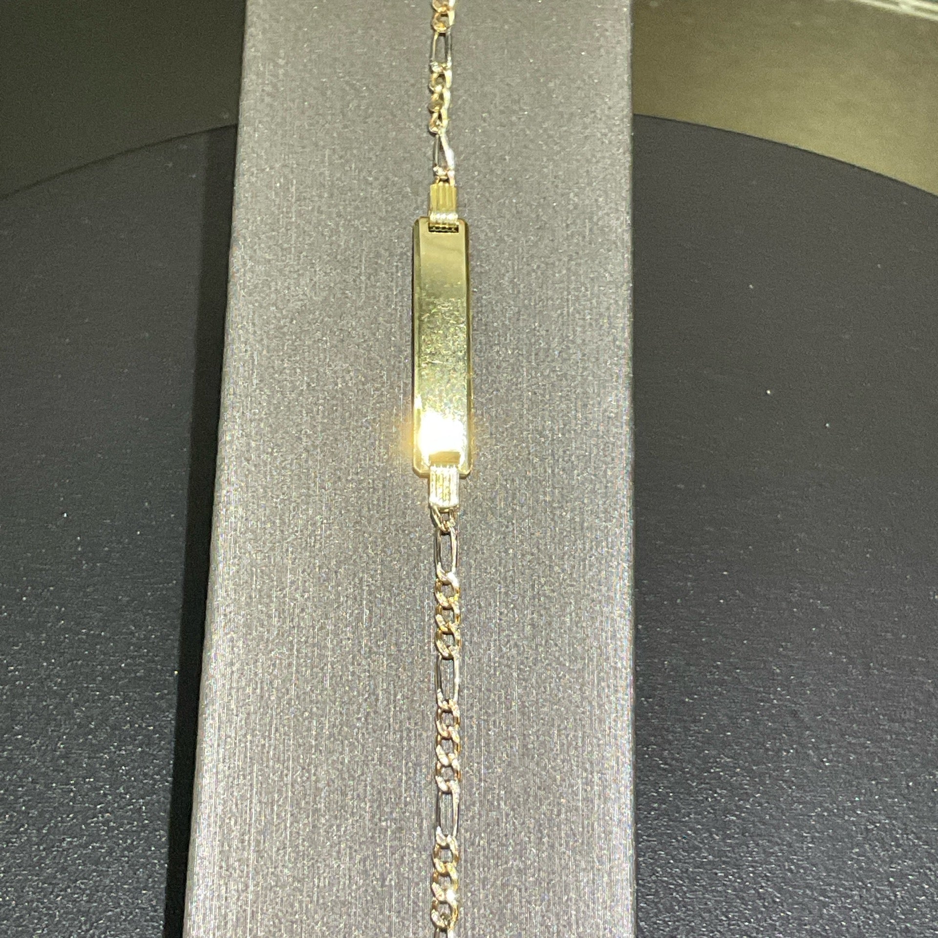 14K Tri-Color Baby ID Bracelet