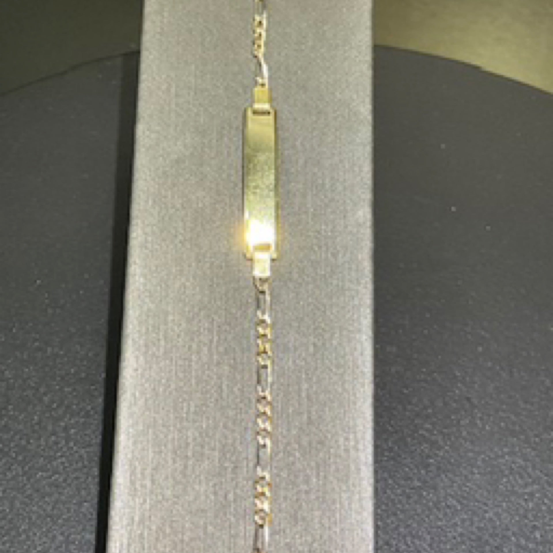 14K Tri-Color Baby ID Bracelet