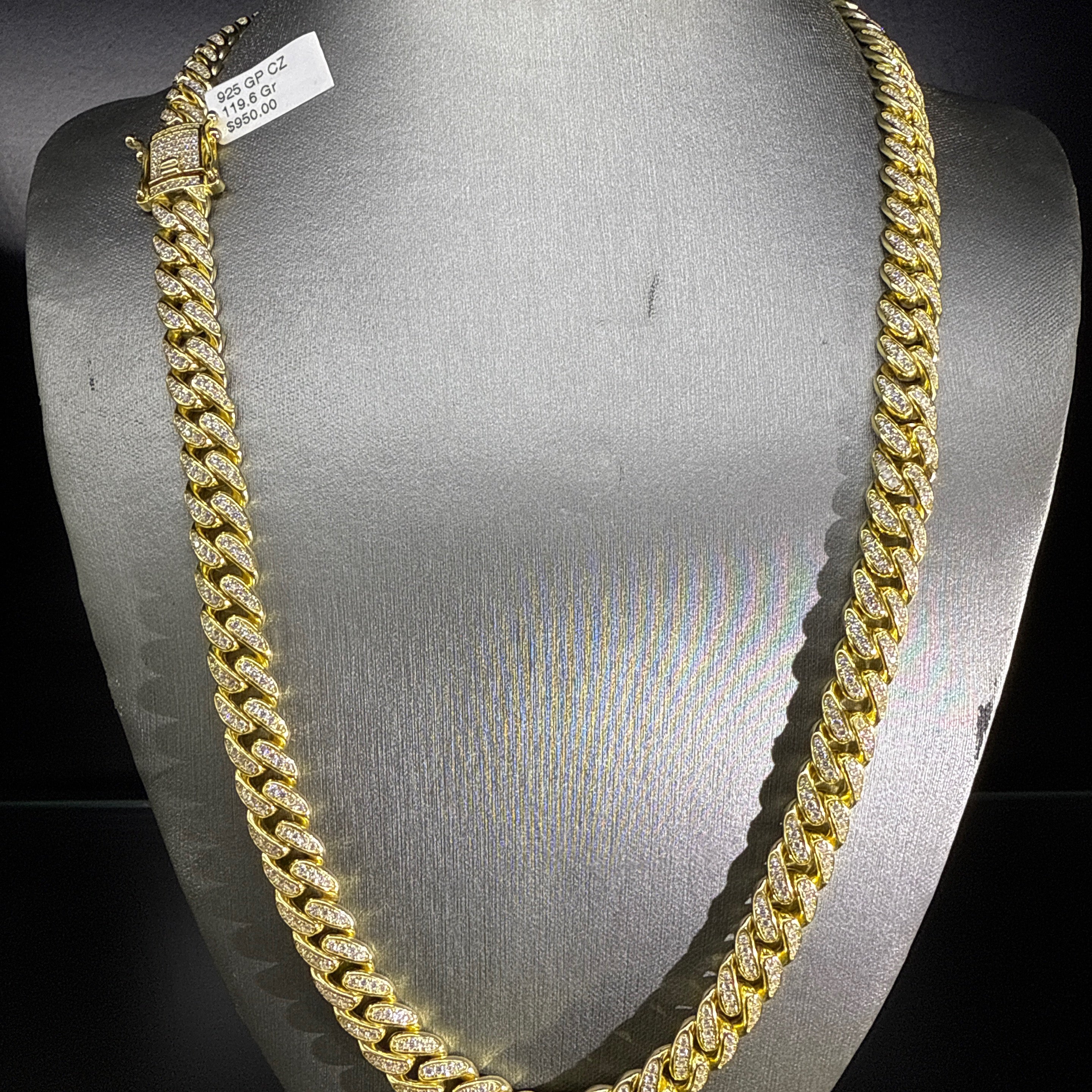 925 GP CZ Cuban Chain