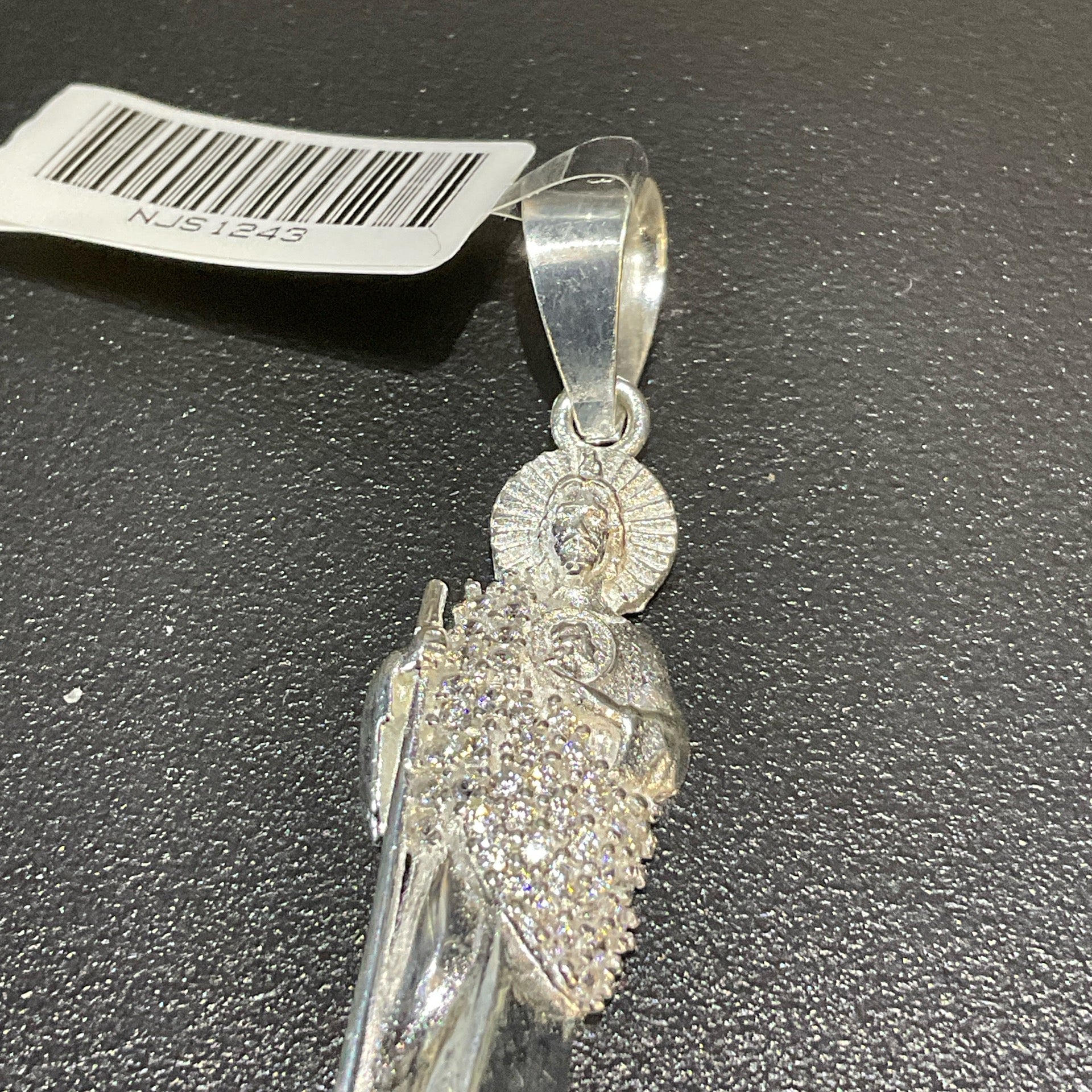 925 Silver CZ St. Jude Pendant